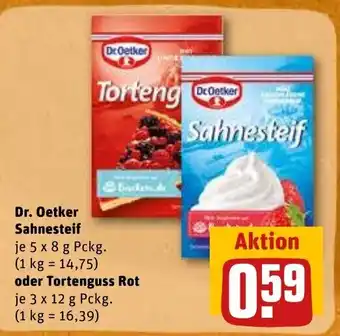 REWE Dr. Oetker Sahnesteif 40g o. Tortenguss 3*12g Angebot