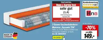 Lidl 7-zonen-taschenfederkern-matratze „dynamic tfk“ Angebot