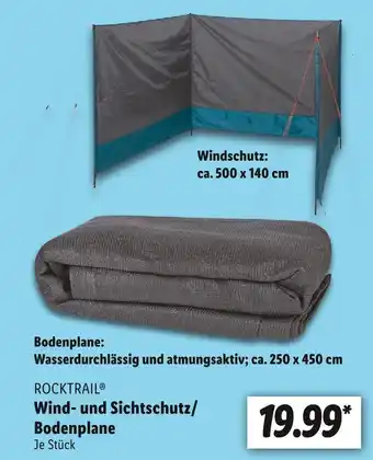 Lidl Rocktrail wind- und sichtschutz/ bodenplane Angebot