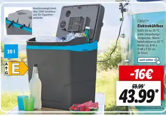 Lidl Crivit elektrokühlbox Angebot