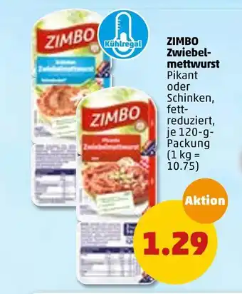 PENNY Zimbo zwiebelmettwurst Angebot