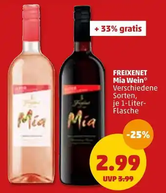 PENNY Freixenet mia wein weiß- oder rotwein Angebot