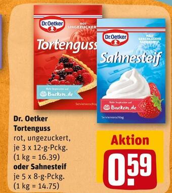 REWE Dr. oetker tortenguss oder sahnesteif Angebot