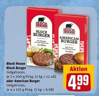 REWE Block house block burger oder american burger Angebot