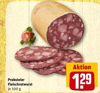 REWE Probsteier fleischrotwurst Angebot