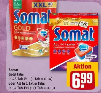 REWE Somat gold tabs oder all in 1 extra tabs Angebot