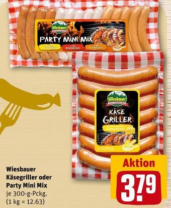 REWE Wiesbauer käsegriller oder party mini mix Angebot