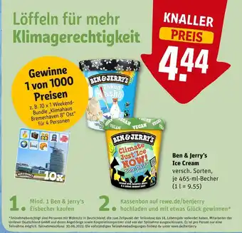 REWE Ben & jerry’s ice cream Angebot