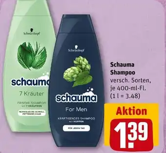 REWE Schauma shampoo Angebot