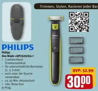 REWE Philips one blade qp2520/65 Angebot