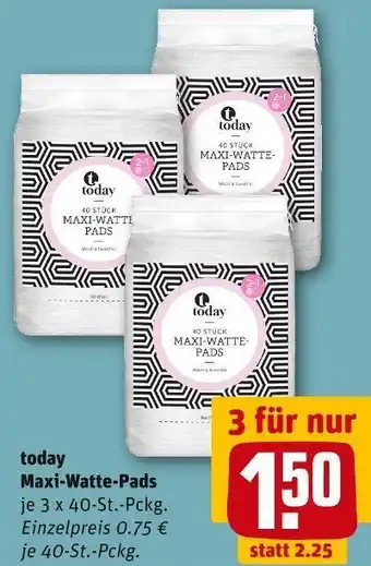 REWE Today maxi-watte-pads Angebot