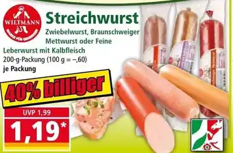 Norma Streichwurst 200 g Angebot