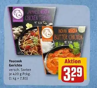 REWE Youcook Gerichte Angebot