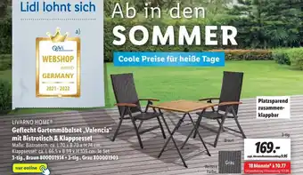 Lidl Livarno Home Geflecht Gartenmobelset Valencia Angebot