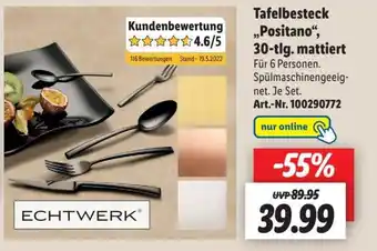 Lidl Echtwerk Tafelbesteck Positano Angebot