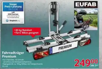 Selgros Fahrradträger Premium Angebot