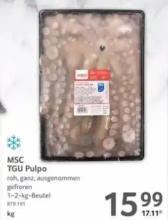 Selgros Msc TGU Pulpo Angebot