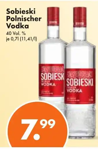 Trink und Spare Sobieski Polnischer Vodka 700ml Angebot