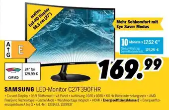 MEDIMAX Samsung LED-Monitor C27F390FHR Angebot