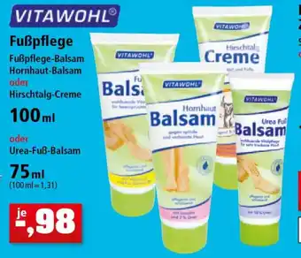 Thomas Philipps Vitawohl Fußpflege 75/100 ml Angebot