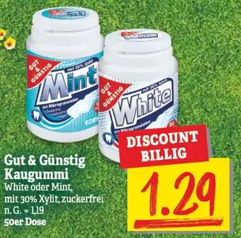 NP Discount Gut & Günstig Kaugummi 50er Dose Angebot