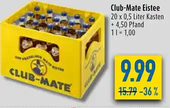 diska Club Mate Eistee 20x0,5 Liter Kasten Angebot