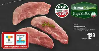 REWE Kaufpark Frische Schinkenschnitzel 100 g Angebot