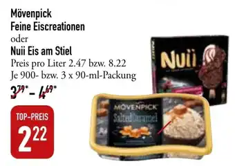 Galeria Markthalle Movenpick Feine Eiscreationen 900ml o. Nuii Eis am Stiel 3*90ml Angebot