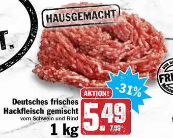 Hit Deutsches frisches Hackfleish gemischt 1kg Angebot