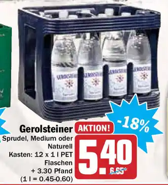 Hit Gerolsteiner 12 x 1L Angebot