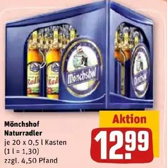 REWE Kaufpark Mönchshof Naturradler 20x0,5 L Kasten Angebot