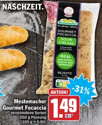 Hit Mestemacher Gourmet Focaccia 250g Angebot