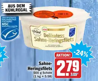 Hit Sahne-Heringsfilets 500g Angebot