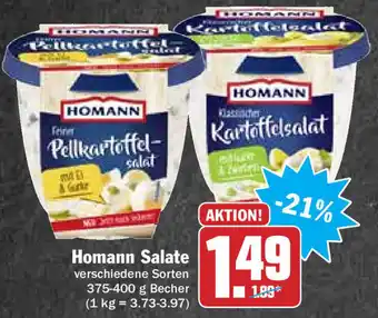 Hit Homann Salate 375-400g Angebot