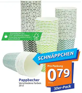Action Pappbecher 20 cl, 30er Pack Angebot