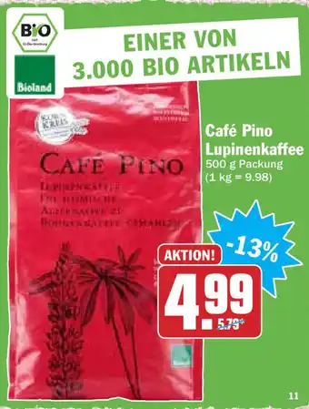 Hit Café Pino Lupinenkaffee 500g Angebot