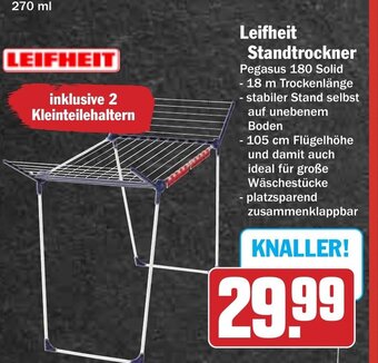 Hit Leifheit Standtrockner Angebot