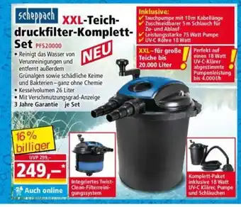 Norma Scheppach XXL-Teichdruckfilter-Komplettset Angebot