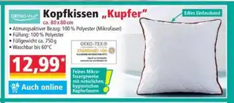 Norma Ortho-Vital Kopfkissen Kupfer 80*80 Angebot