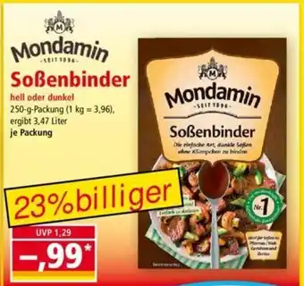 Norma Mondamin Sossenbinder 250g Angebot