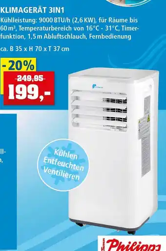 Thomas Philipps Klimagerät 3in1 Philipps Angebot