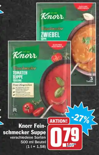 Hit Knorr Feinschmecker Suppe 500ml Angebot