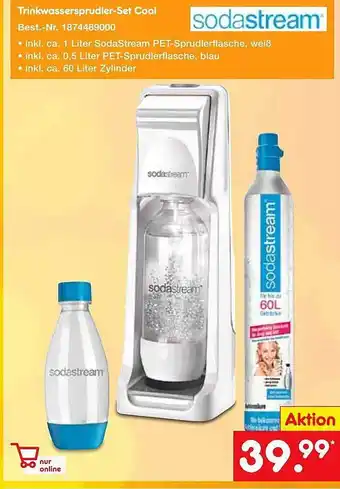 Netto Marken-Discount Trinkwassersprudler-set Cool Sodastream Angebot