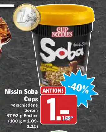 Hit Nissin Soba Cups 87-92g Angebot