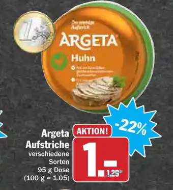 Hit Argeta Aufstriche 95g Angebot