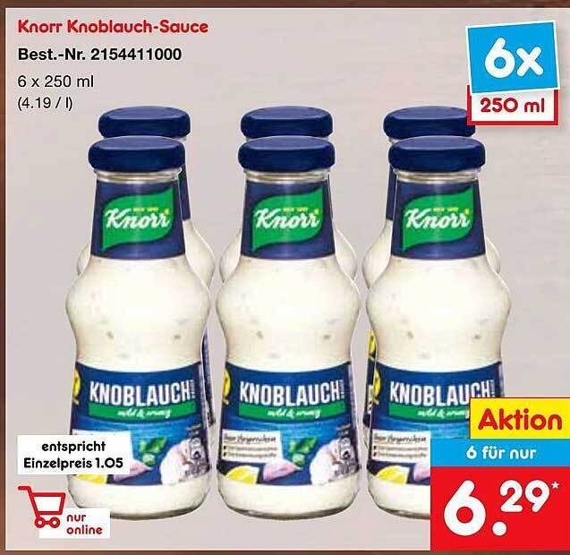 Knorr Knoblauchsauce Angebot bei Netto MarkenDiscount