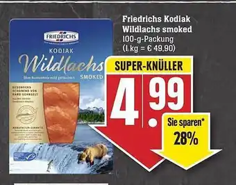 Edeka Friedrichs Kodiak Wildlachs Smoked Angebot