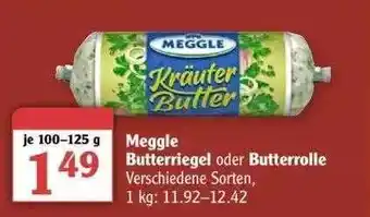 Globus Meggle Butterriegel Oder Butterrolle Angebot