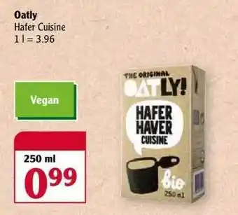 Globus Oatly Hafer Cuisine Angebot