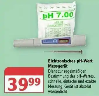 Globus Elektronisches Ph-wert Messgerät Angebot